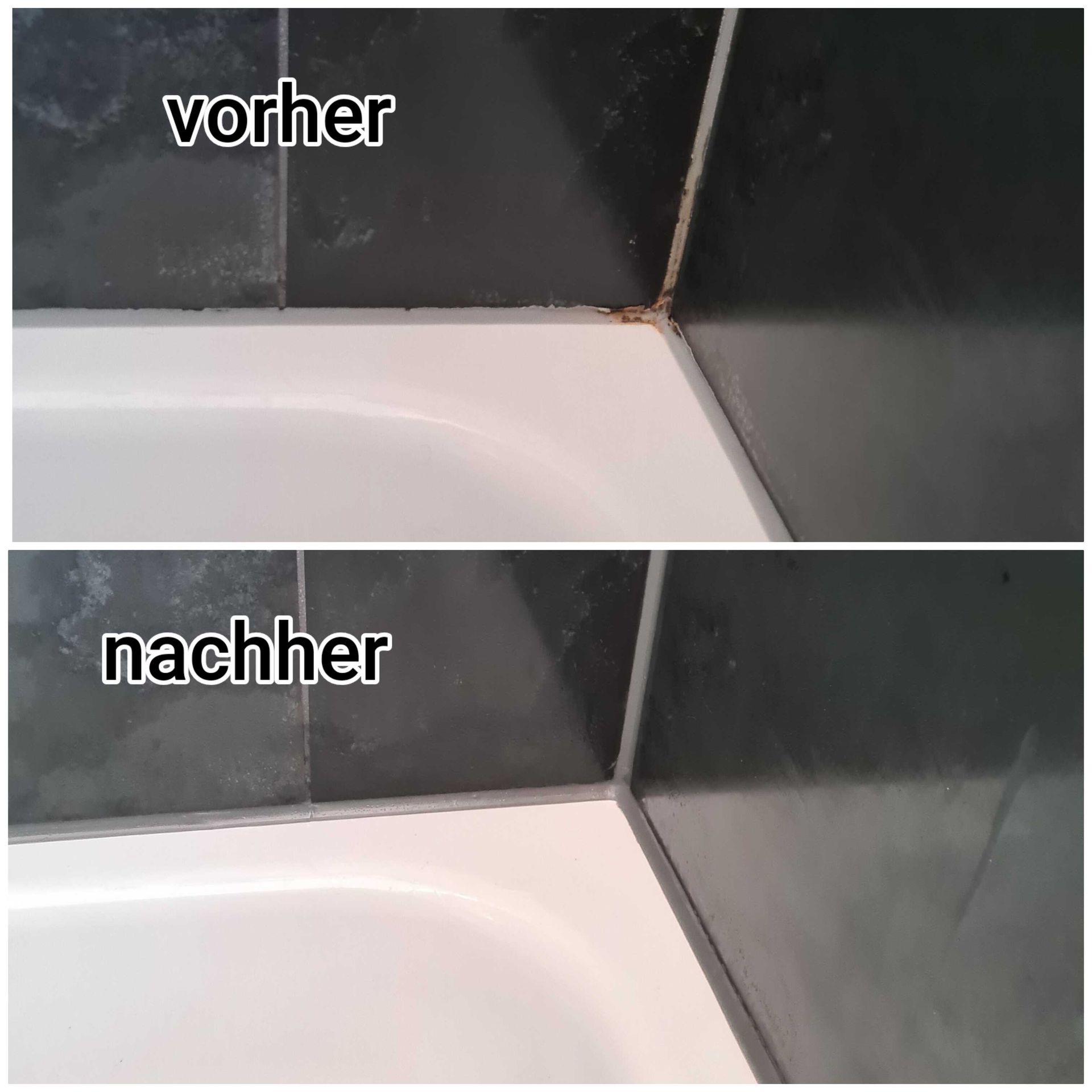 Vorher-Nachher: Sanitärfugen professionell erneuert und versiegelt