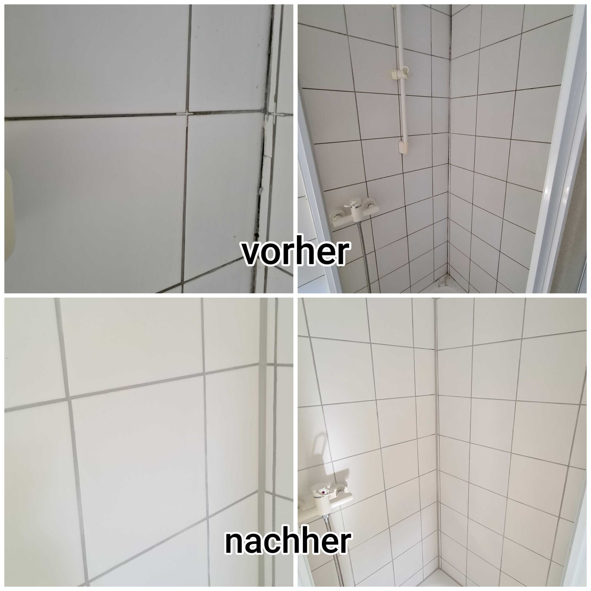 Badezimmer Fugensanierung - Alte Silikonfugen fachgerecht entfernt