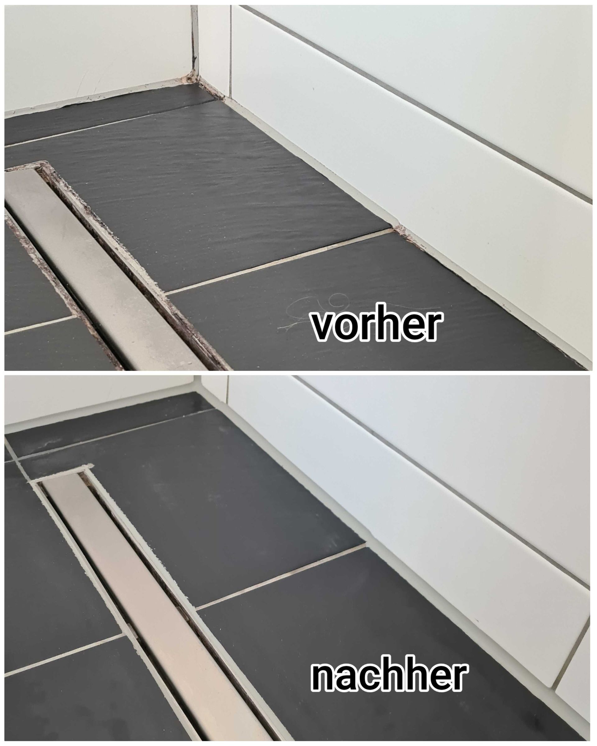 Vorher-Nachher: Fensterfugen Schimmelbefall entfernt und erneuert