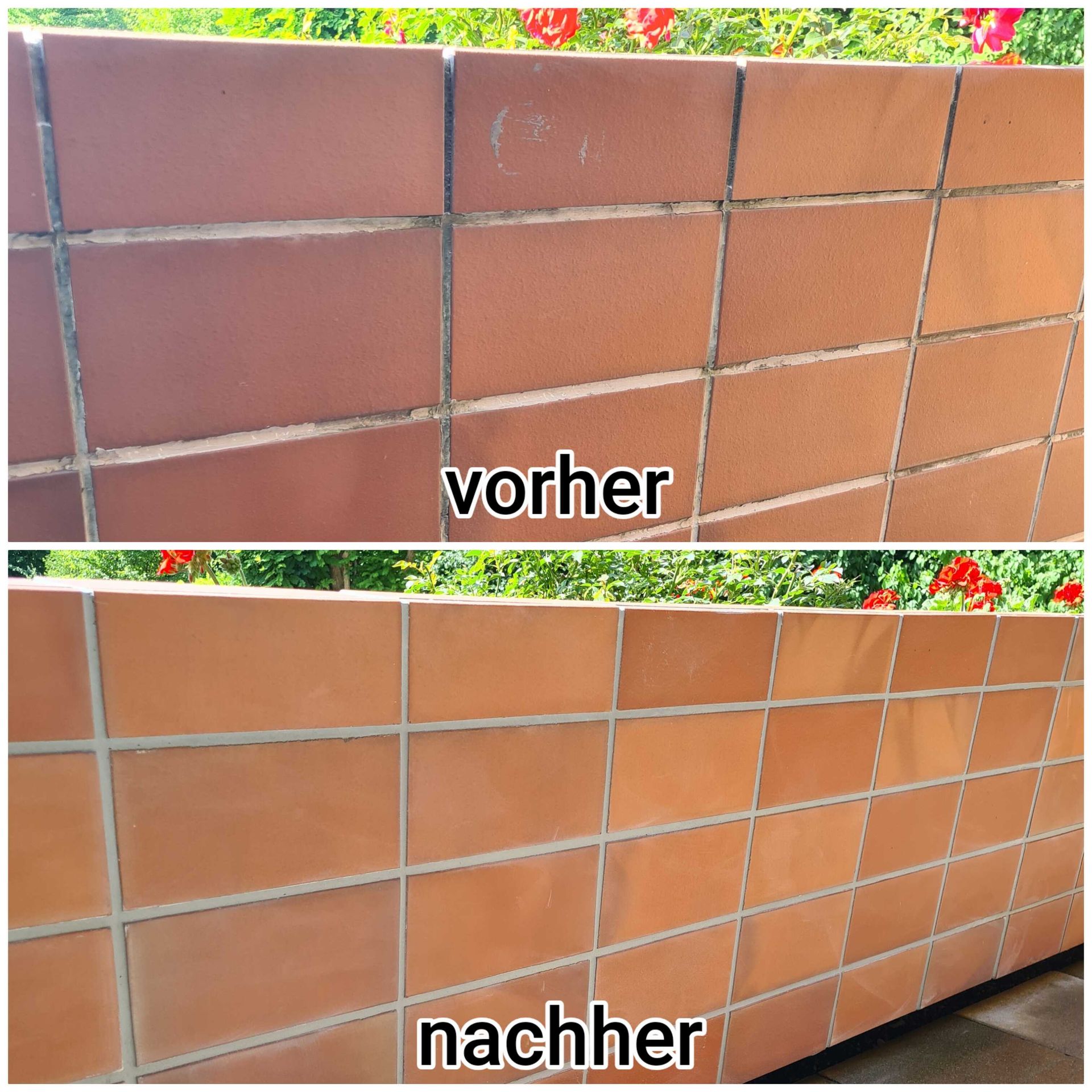 Vorher-Nachher: Badezimmer Silikonfugen erneuert und versiegelt